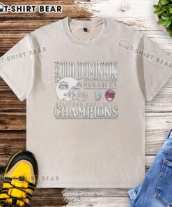 Alt Text: Original Old Dominion Monarchs 2025 Bowl Champs washed t-shirt, featuring bold team logo and vintage style.