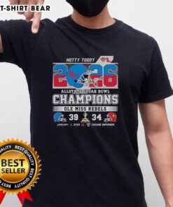 Original Ole Miss Rebels Beat Georgia Bulldogs T-Shirt celebrating CFP 2026 Allstate Sugar Bowl Champions - Hotty Toddy!