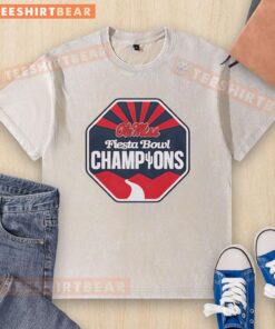 Original Ole Miss Rebels Champions Vrbo Fiesta Bowl CFP 2026 logo on a washed t-shirt, perfect for fans and collectors.