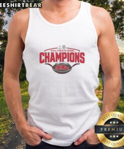 Original Ole Miss Rebels Champions VRBO Fiesta Bowl CFP 2026 tank top showcasing team pride and festive design.