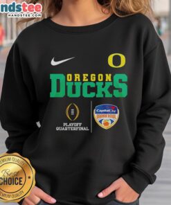 Alt Text: Original Oregon Ducks NCAA 2026 Cotton Bowl Champions sweatshirt featuring vibrant team colors and logo design.