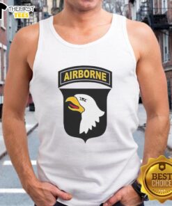 Original Paratroopers 101st Airborne tank top featuring vintage design and military-inspired graphics.