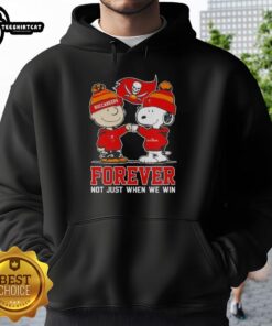 Original Peanut Snoopy and Charlie Brown hoodie for Tampa Bay Buccaneers fans, celebrating loyalty beyond just victories.