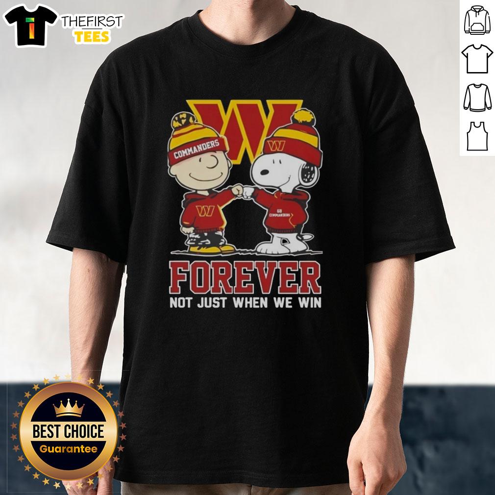original-peanut-snoopy-charlie-brown-washington-commanders-forever-not-just-when-we-win-t-shirt-1 Original Peanut Snoopy Charlie Brown T-Shirt for Washington Commanders fans - 'Forever Not Just When We Win' design.