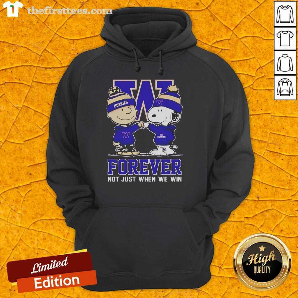 original-peanut-snoopy-charlie-brown-washington-huskies-forever-not-just-when-we-win-hoodie Alt Text: Original Peanut Snoopy and Charlie Brown hoodie celebrating Washington Huskies fandom, 'Forever Not Just When We Win'.