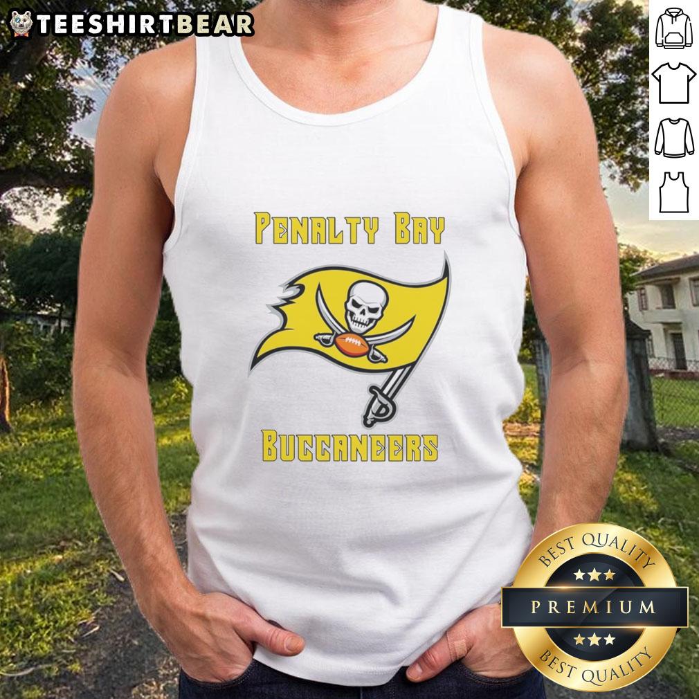 original-penalty-x-tampa-bay-buccaneers-yellow-flag-tank-top Original Penalty X Tampa Bay Buccaneers yellow flag tank top featuring team logo and vibrant design for fans.
