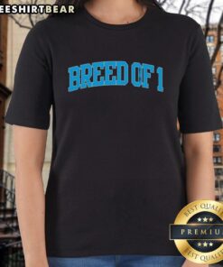 Original Philadelphia Eagles football breed of 1 ladies tee featuring vibrant team colors and stylish design.