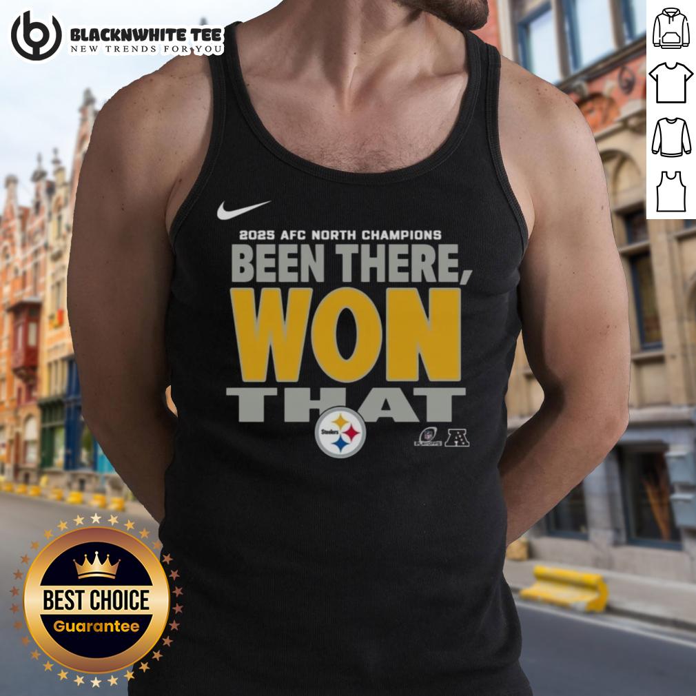Original Pittsburgh Steelers 2025 Afc North Champions Tank Top Original Pittsburgh Steelers 2025 AFC North Champions tank top featuring bold team colors and logo design.