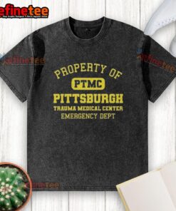 Vintage washed t-shirt featuring original Pittsburgh Trauma Medical Center Emergency Dept design.