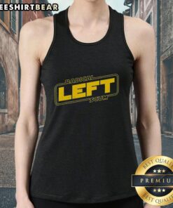 Alt Text: Original Radical Left Scum Star Wars logo style tank top with yellow border, political sarcastic statement meme.