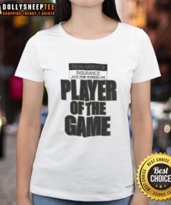 Original Reinhardts Player of the Game Ladies Tee featuring a stylish design for sports fans and gamers.