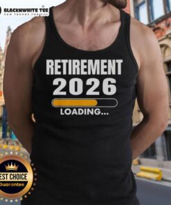 Original Retirement 2026 Loading Tank Top featuring a stylish design, perfect for celebrating future retirement plans.