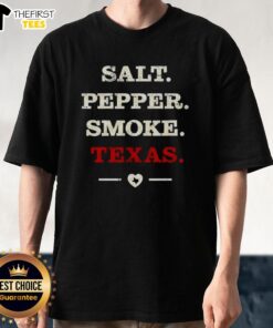 Original Salt Pepper Smoke Texas T-Shirt featuring bold graphic design and comfortable fit, perfect for Texas enthusiasts.