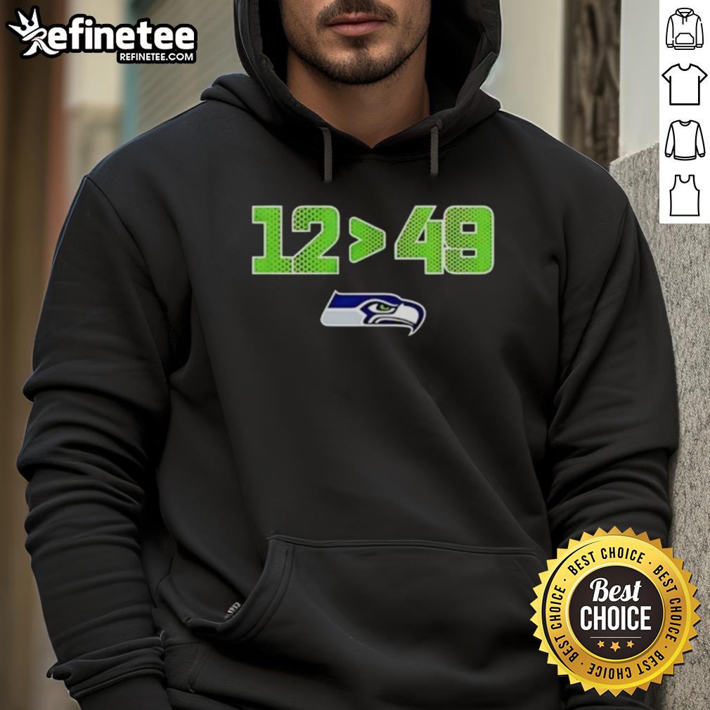 original-seattle-seahawks-12-is-greater-than-49-2025-nfc-west-division-champions-skyline-hoodie Alt Text: Original Seattle Seahawks 12 Greater Than 49 hoodie celebrating 2025 NFC West Division Champions with skyline design.