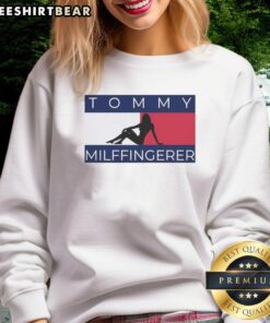 Original Shadow Girl Tommy Milffingerer logo sweatshirt featuring unique graphic design and comfortable fit.