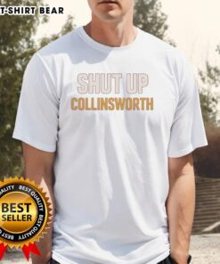 Original Shut Up Cris Collinsworth Football Funny T-Shirt featuring humorous graphic design for sports fans.