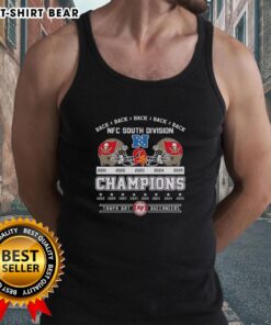 Original Tampa Bay Buccaneers Football Champions NFC South Division 2025 Back-to-Back Tank Top design