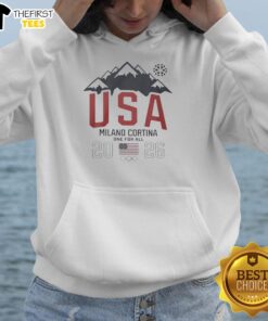 Original Team USA Olympic Winter Games Milano Cortina 2026 One For All T-Shirt - Image 2