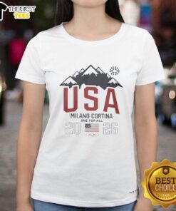 Original Team USA Olympic Winter Games Milano Cortina 2026 One For All T-Shirt - Image 3