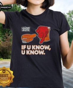 Original The Dan Le Batard Show If U Know U Know Ladies Tee featuring a stylish design and vibrant colors.