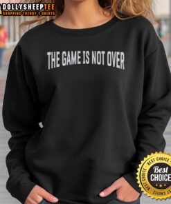 Alt Text: Original TCU Horned Frogs sweatshirt featuring 'The Game Is Over' design, perfect for fans and game day attire.