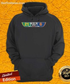 Original Green Bay Packers Beat Chicago Bears 21-6 Scoreboard Hoodie showcasing team spirit and game highlights.