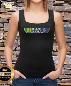 Original Green Bay Packers vs Chicago Bears scoreboard tank top design featuring score 21-6, perfect for fans.