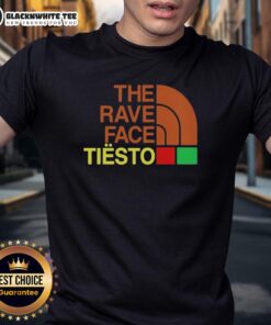 Original The Rave Face Tiesto T-Shirt featuring vibrant graphic design, perfect for electronic music fans and rave culture.