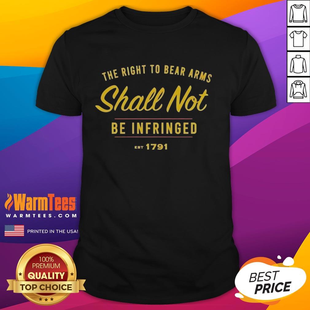 original-the-right-to-be-bear-arms-shall-not-be-infringed-est-1791-t-shirt-1 Original The Right To Be Bear Arms Shall Not Be Infringed Est 1791 T-Shirt featuring a bold Second Amendment graphic.