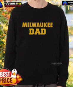Original UW Milwaukee Panthers Dad Logo Sweatshirt in navy blue, featuring the iconic Panthers logo for proud supporters.
