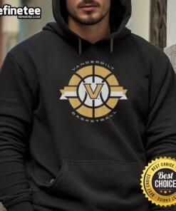 Alt Text: Vintage Vanderbilt Commodores basketball classic circle logo hoodie featuring team colors and design elements.