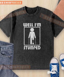 Original Well I'm Stumped washed t-shirt featuring a playful design, perfect for casual wear and showing off your unique style.