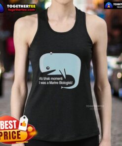 Alt Text: Original whale graphic on a marine biologist tank top, showcasing a unique design for ocean lovers and science enthusiasts.