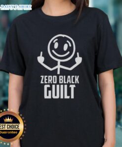 Original Zero Black Guilt Ladies Tee featuring a stylish design, perfect for casual wear and expressing individuality.