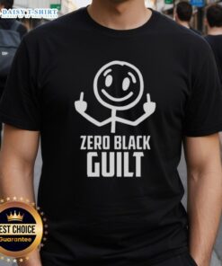 Alt Text: Original Zero Black Guilt T-Shirt featuring a minimalist design, perfect for casual wear and making a bold statement.