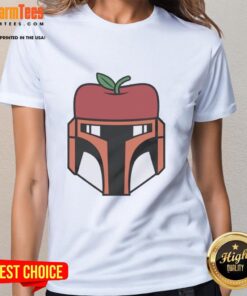 Original Boba Fett x New York Mets Apple ladies tee featuring a stylish design for fans of both franchises.
