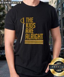 Original Buffalo Sabres The Kids Are Alright T-Shirt featuring vibrant team colors and logo, perfect for young fans.