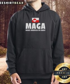 Alt Text: Original Maga Make America Go Away Hoodie featuring bold text and a comfortable design for political statement wear.