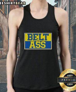 Original Michigan Belt to Ass Tank Top in vibrant colors, perfect for summer wear and showcasing Michigan pride.