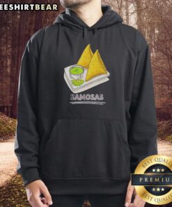 Original Samosa Lover hoodie featuring a trendy design for Indian snack enthusiasts and foodie fashion lovers.