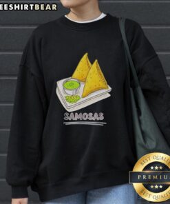 Cozy sweatshirt featuring 'Original Samosa Lover' design, perfect for Indian snack foodies who adore samosas.