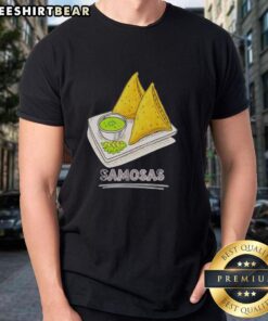 Original Samosa Lover T-Shirt featuring delicious Indian snack food, perfect for foodies and samosa enthusiasts.