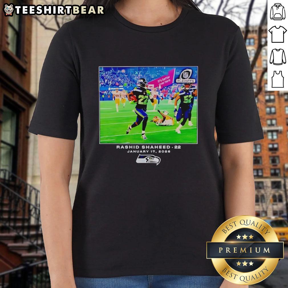 orignal-seattle-seahawks-rashid-shaheed-nfl-flash-features-ladies-tee Original Seattle Seahawks Rashid Shaheed NFL Flash Features ladies tee in vibrant colors, perfect for game day style.