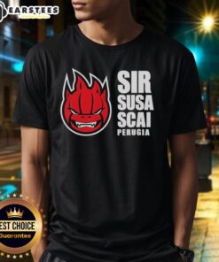 Alt Text: Original Sir Safety Perugia Logo T-Shirt featuring bold team logo on a stylish, comfortable fabric design.