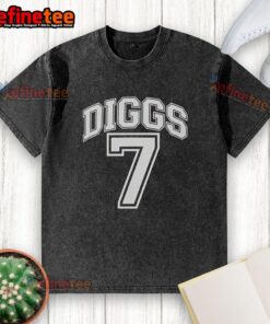 Alt Text: Premium Aiden Trevon Diggs Cowboys washed t-shirt featuring team colors and logo, perfect for fans and casual wear.