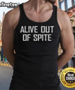 Premium Alive Out Of Spite Tank Top in vibrant colors, perfect for a stylish summer look and casual outings.