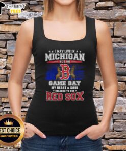 Premium Boston Red Sox vintage tank top, perfect for Michigan fans showing team spirit on game day.
