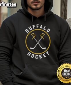 Premium Buffalo Sabres hockey logo hoodie featuring bold team colors and emblem, perfect for fans and casual wear.