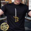 Premium Buffalo Sabres Hockey Sword T-Shirt featuring bold team graphics, perfect for fans and game day attire.