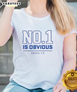 Premium BYU Cougars No. 1 Is Obvious ladies tee featuring a stylish design for enthusiastic fans.